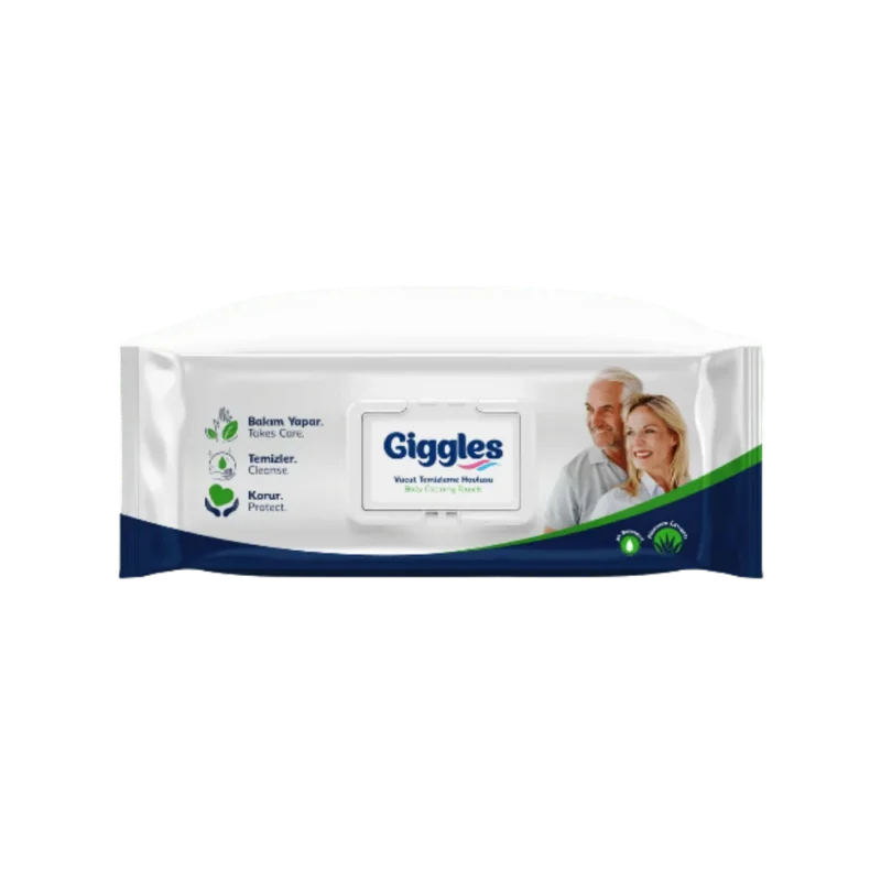 Giggles 50-piece body cleansing towels/wipes