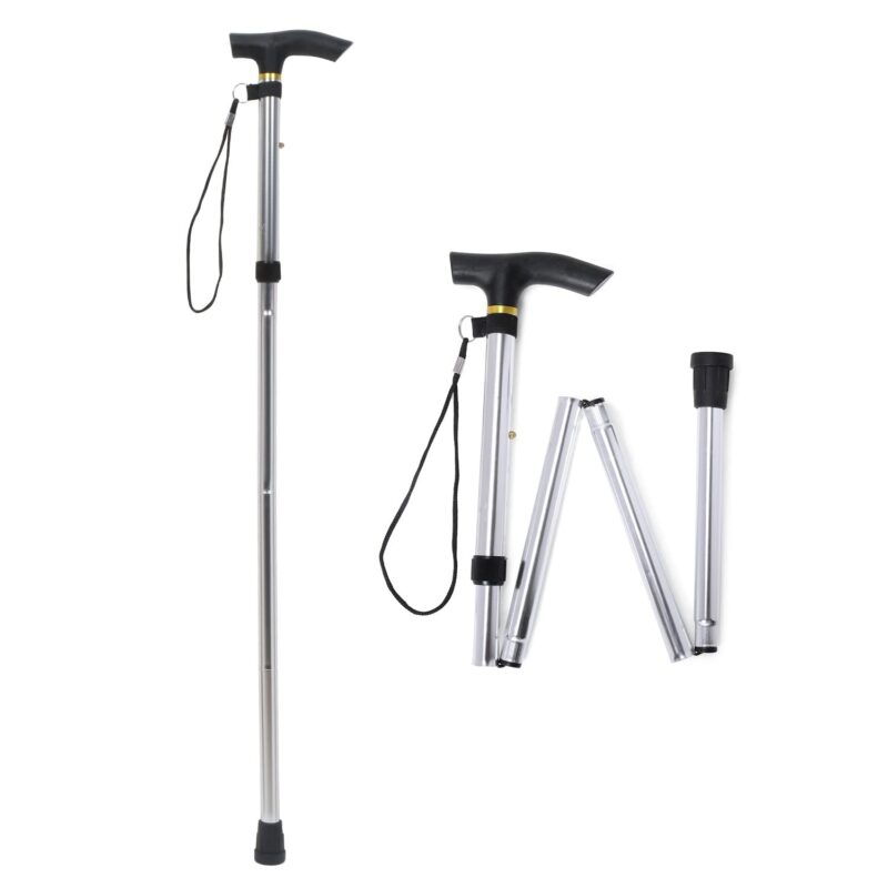 Adjustable Height Folding Stick